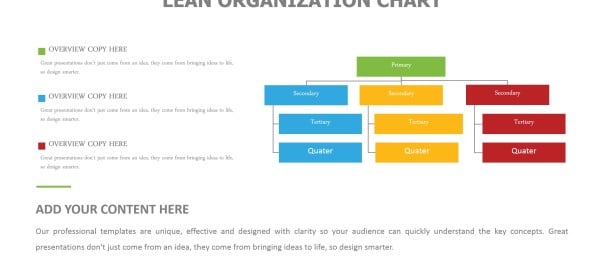 Lean Manufacturing Organization Chart